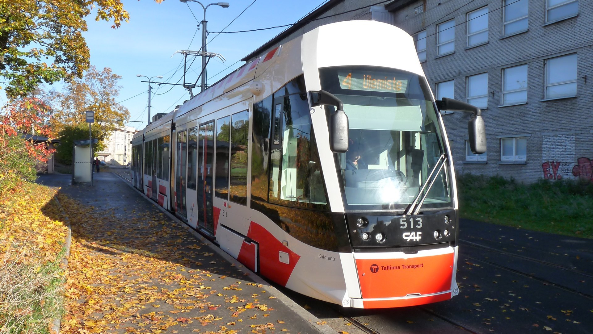 Tallinna trammiliini T3 tramm marsruudil Tondi – Kadriorg